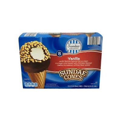 Sundae Shoppe Vanilla Sundae Nut Cones