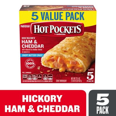 Hot Pockets Ham & Cheddar Frozen Sandwiches