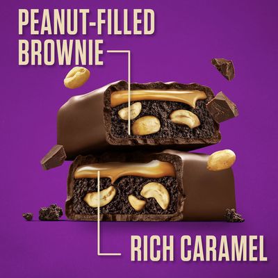 Snickers Peanut Brownie Squares Fun Size Chocolate Candy Bars Sharing Size