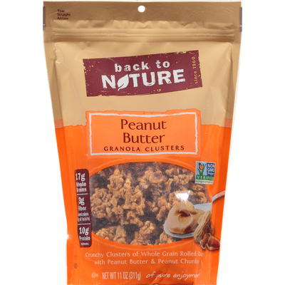 Back To Nature Granola Clusters Peanut Butter 11 Oz Instacart