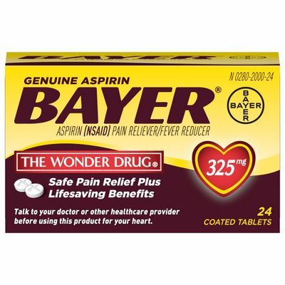Bayer Aspirin, 325 mg, Coated Tablets