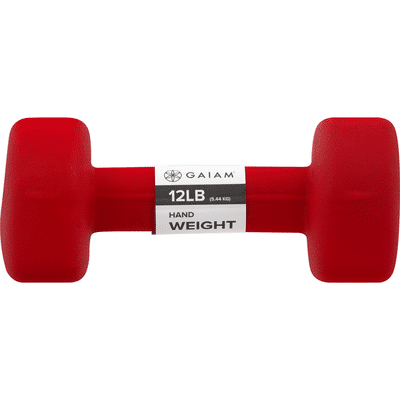 Gaiam Hand Weight, 12 lb