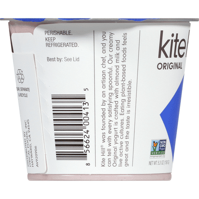 Kite Hill Almond Milk Yogurt, Dairy Free, Blueberry