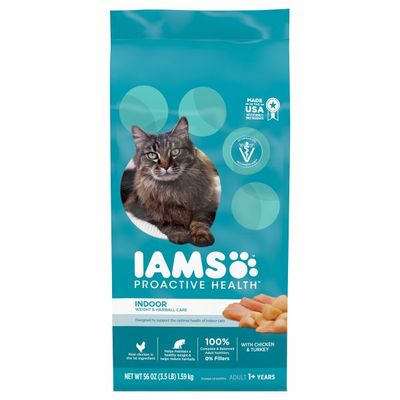 IAMS Indoor Weight & Hairball Care with Chicken & Turkey Adult Premium Cat Food