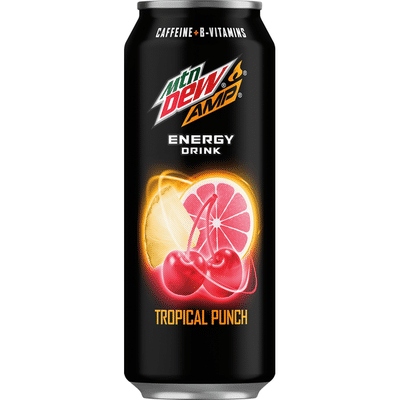 Amp Energy Drink, Tropical Punch Flavor