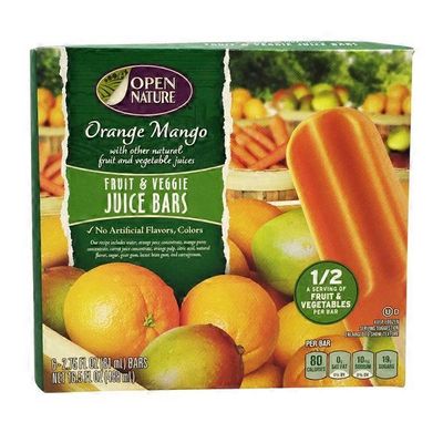 Open Nature Orange Mango Fruit & Veggie Juice Bars