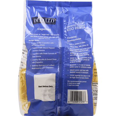 DeLallo Capellini D Angelo Nest Pasta