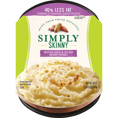 Simply Skinny Roasted Garlic & Sea Salt Mashed Potatoes