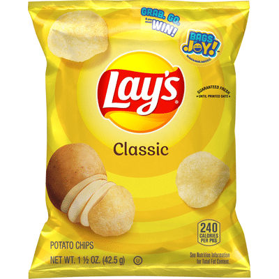 Lay S Classic Potato Chips 2 Oz Instacart