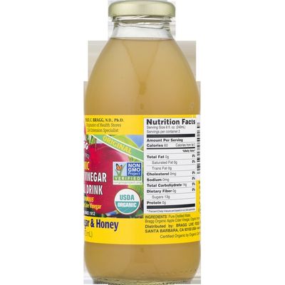 Bragg Vinegar, Organic, Apple Cider, Honey, Original