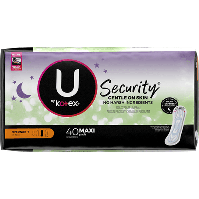 U By Kotex Security Maxi Pad Overnight Unscented 40 Each Instacart U By Kotex Security Maxi Pad Overnight Unscented 40 Each Instacart