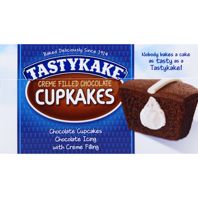 Tastykake Creme Filled Chocolate Cupcakes