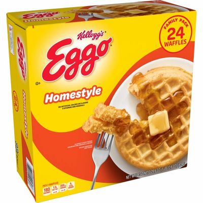 Eggo Frozen Waffles, Frozen Breakfast, Toaster Waffles, Homestyle