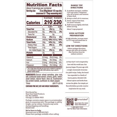 Near East Toasted Pine Nut Couscous Mix 5 6 Oz Instacart