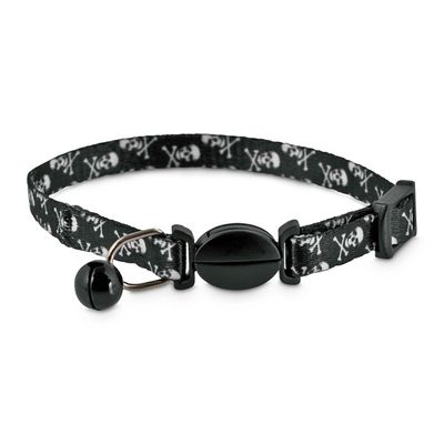 Good2 Go Black Skulls Kitten Collar