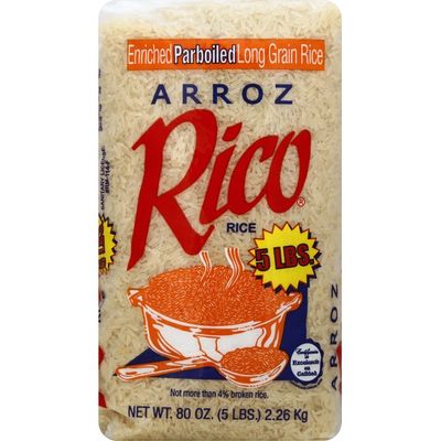 Rico's Rice, Enriched, Parboiled, Long Grain
