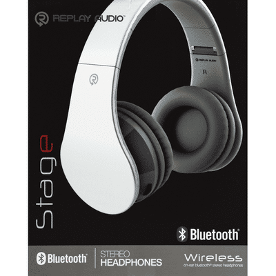 Replay Audio Stereo Headphones, Bluetooth, Wireless