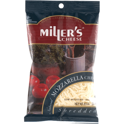 Miller's Cheese Cheese Natural Mozzarella Cheese Shredded