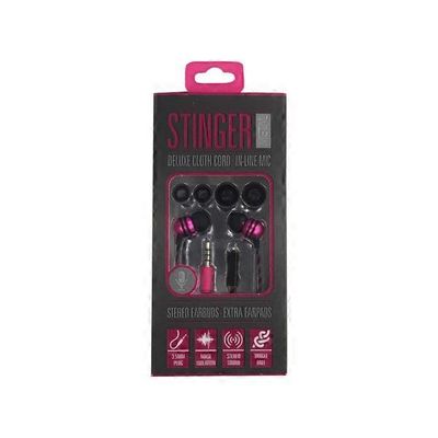 Sentry HM280 4'' Assorted Stinger Stereo Earbuds With Microphone