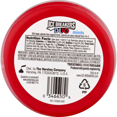Ice Breakers Duo Fruit + Cool Mints Strawberry