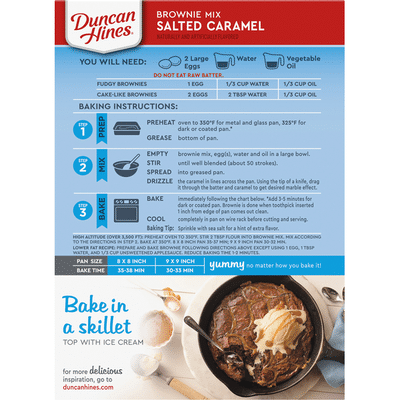 Duncan Hines Brownie Mix, Salted Caramel