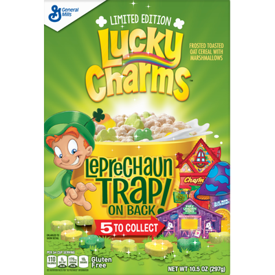 Lucky Charms Limited Edition St Patrick's Day Cereal,Gluten Free (10.5 ...