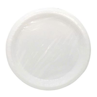 First Street Fs Touch Of Color White Plastic Plate 7 Inch