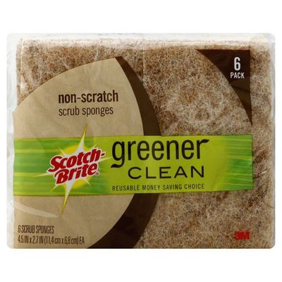 Scotch-Brite Scrub Sponges, Non-Scratch, Greener Clean