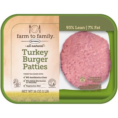 Farm To Family All Natural Turkey Burger Patties 16 Oz Instacart