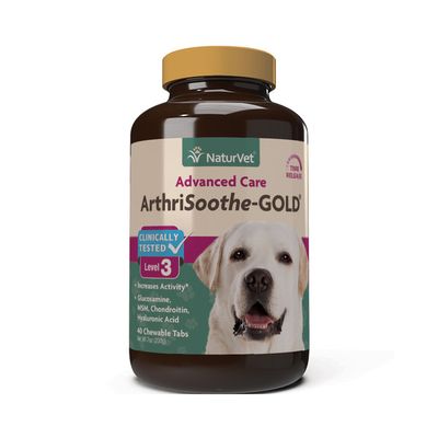 NaturVet ArthriSoothe-GOLD, Advanced Care, Chewable Tablets