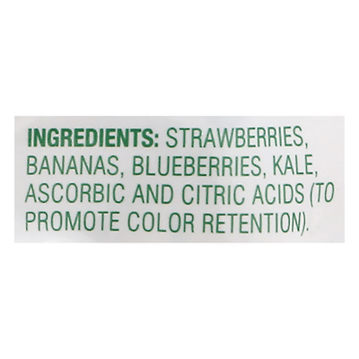 Dole Fruit & Veggie Blends Berries N Kale Smoothie Mix