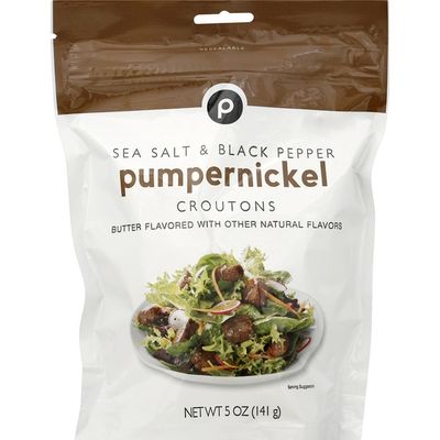 Publix Croutons Sea Salt Black Pepper Pumpernickel 5 Oz - Instacart