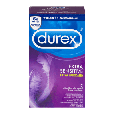 Durex® Extra Sensitive Lubricated Ultra Thin Premium Condoms