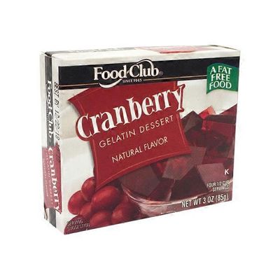 Food Club Cranberry Gelatin Mix