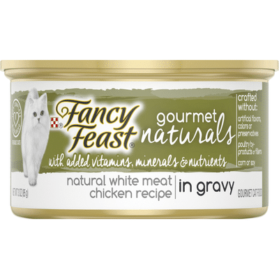 Fancy Feast Natural Wet Cat Food, Gourmet Naturals White Meat Chicken Recipe in Gravy