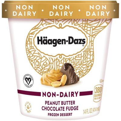 Haagen-Dazs Non Dairy Peanut Butter Chocolate Fudge Frozen Dessert