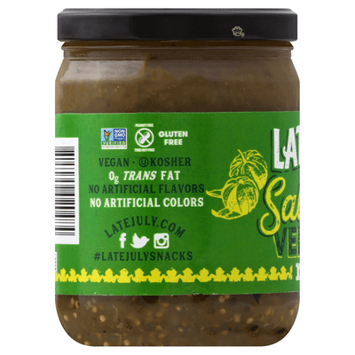 Late July Salsa Verde, with Roasted Tomatillos, Mild