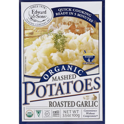 Edward & Sons Organic Mashed Potatoes Roasted Garlic