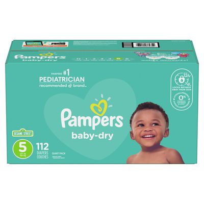 Pampers Baby Dry Diapers Size 5 112 Count Diapers