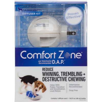 Comfort Zone For Dogs & Puppies Diffuser Reduce Whining, Trembling + Destructive Behavior