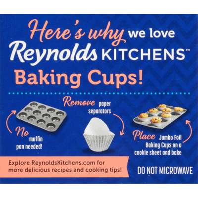 Reynolds Foil Baking Cups Jumbo, 3.5"
