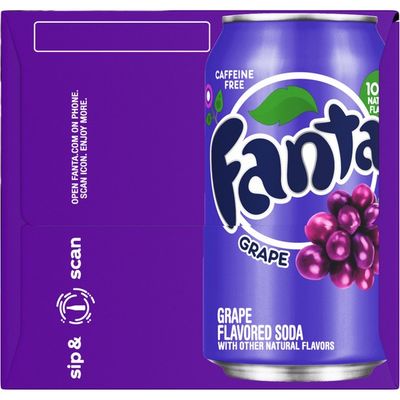 Fanta Grape Soda Fruit Flavored Soft Drink