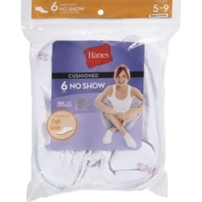 Hanes Socks, Cushion No Show, Women's