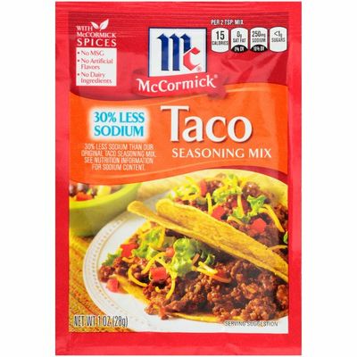 McCormick® 30% Less Sodium Taco Seasoning Mix