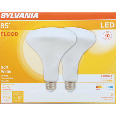 SYLVANIA Light Bulbs, LED, Flood, Soft White, 13 Watts