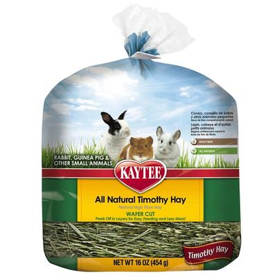 Kaytee All Natural Timothy Wafer Cut Hay For Rabbits, Guinea Pigs & Other Small Animals