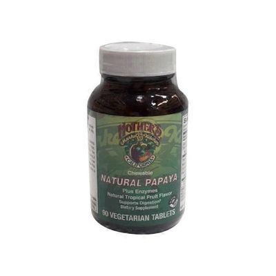 Natural Papaya Plus Enzymes Vegetarian Chewable Tablets
