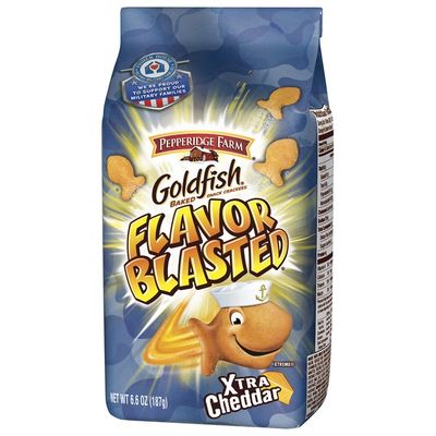 Pepperidge Farm Goldfish Flavor Blasted Xtra Cheddar Baked Snack ...