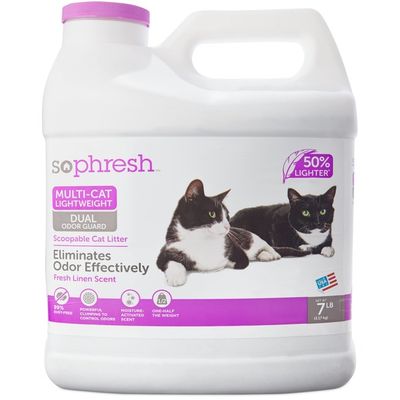 So Phresh Multi-Cat Lightweight Dual Odor Guard Scoopable Cat Litter