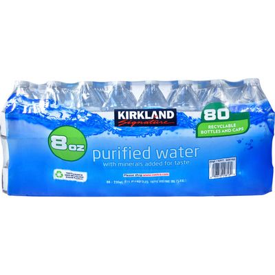 Kirkland Signature Drinking Water, 80 x 8 oz